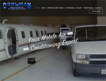 Tablet Screenshot of coolmanautoair.com